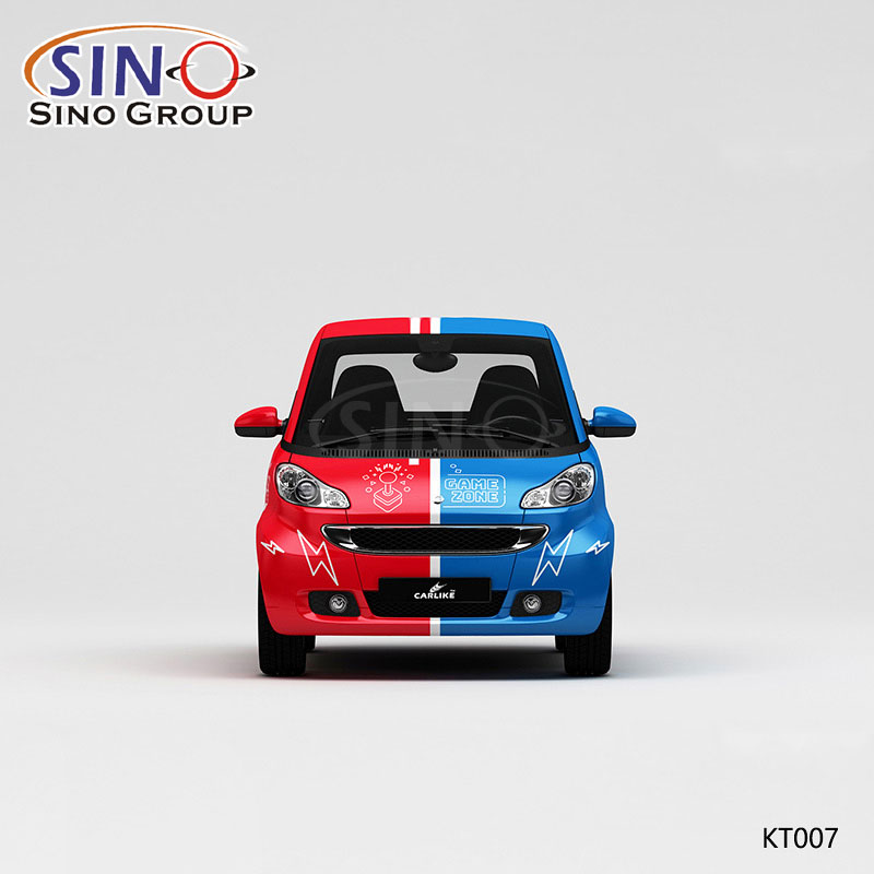 KT007 Desen Disney Mickey Donald Duck Yüksek Hassasiyetli Baskı Özelleştirilmiş Araba Vinil Sargısı