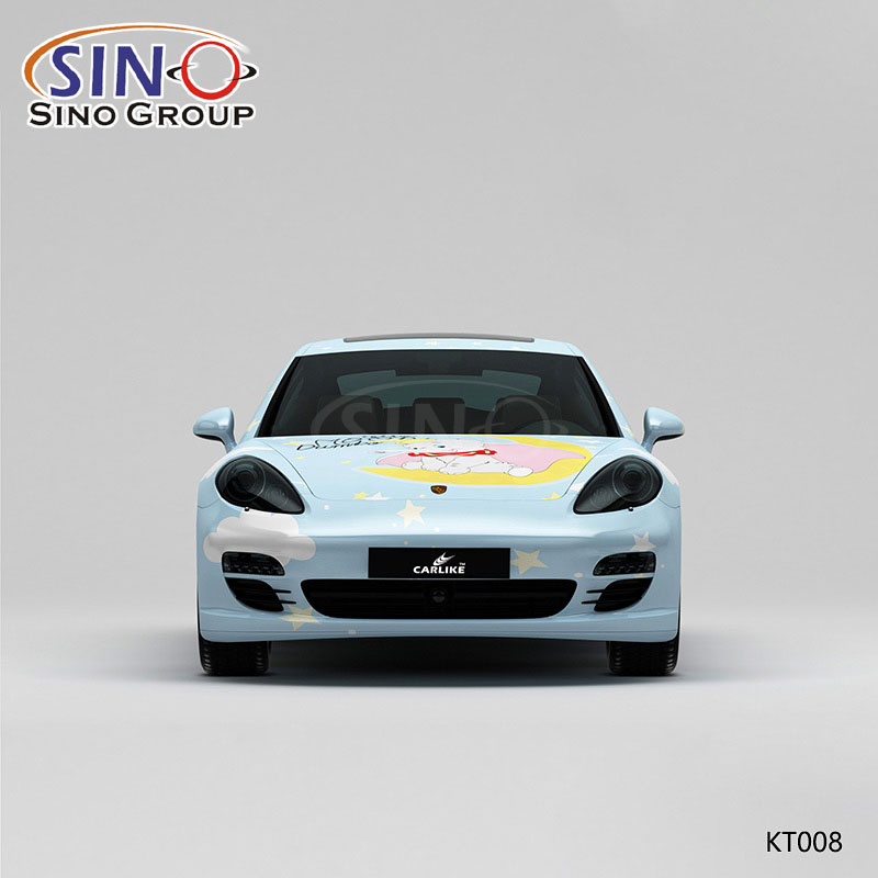 KT008 Desen Disney Dumbo Yüksek Hassasiyetli Baskı Özelleştirilmiş Araba Vinil Sargısı