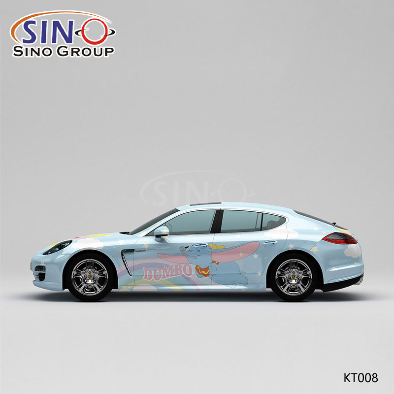 KT008 Pattern Disney Dumbo Stampa ad alta precisione Personalizzato Car Vinyl Wrap