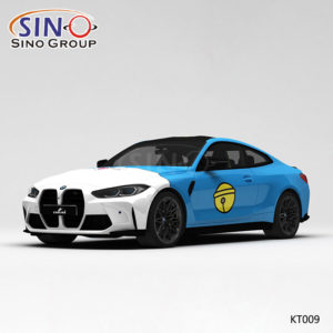 KT009 Desen Doraemon Doraemon Yüksek Hassasiyetli Baskı Özelleştirilmiş Araba Vinil Wrap