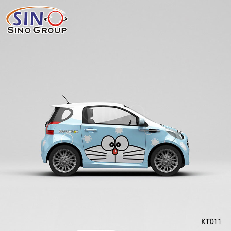KT011 Pattern Doraemon Stampa ad alta precisione Personalizzato Vinile per auto