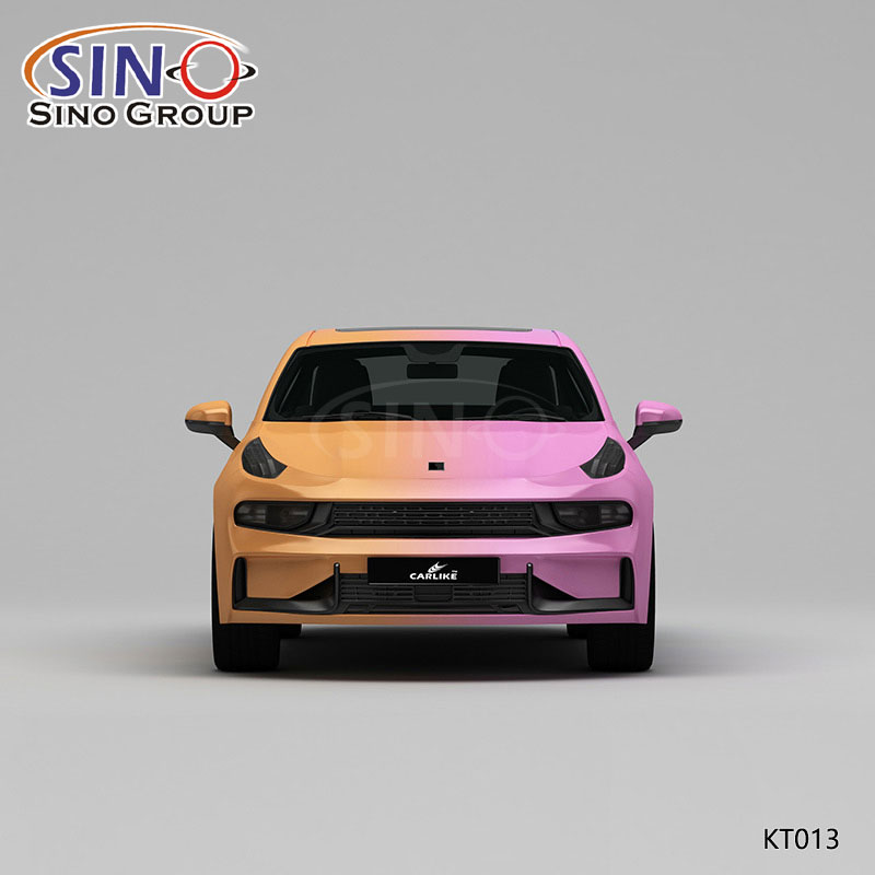 KT013 Desen Gradyan Zafer Kralı Yüksek Hassasiyetli Baskı Özelleştirilmiş Araba Vinil Sargısı