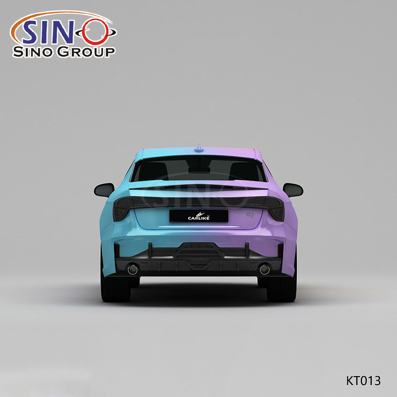 KT013 Desen Gradyan Zafer Kralı Yüksek Hassasiyetli Baskı Özelleştirilmiş Araba Vinil Sargısı