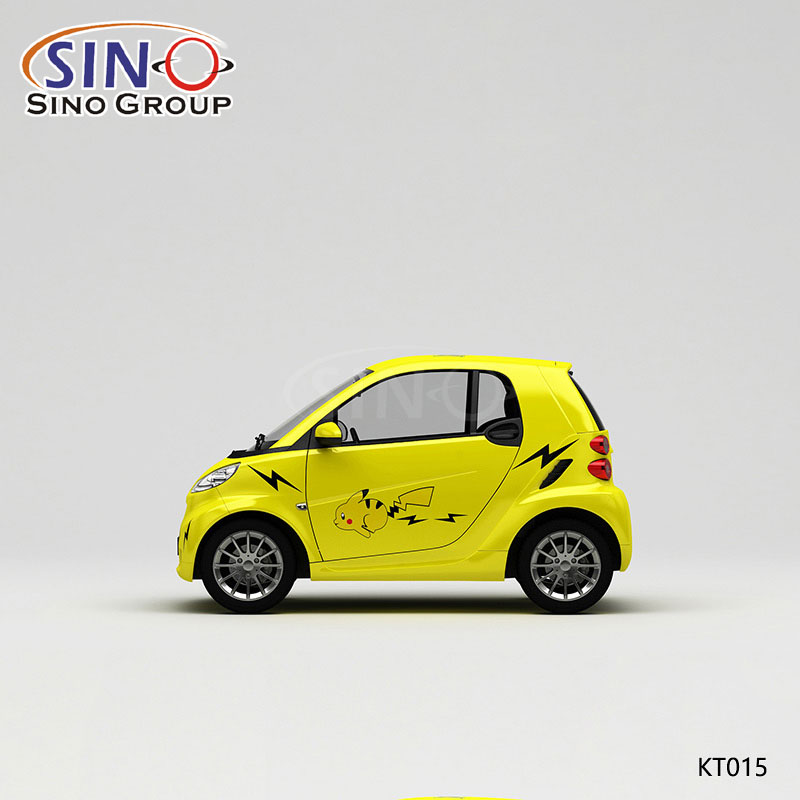 KT015 Pattern Japanese Pikachu High-precision Printing Customized Car Vinyl Wrap