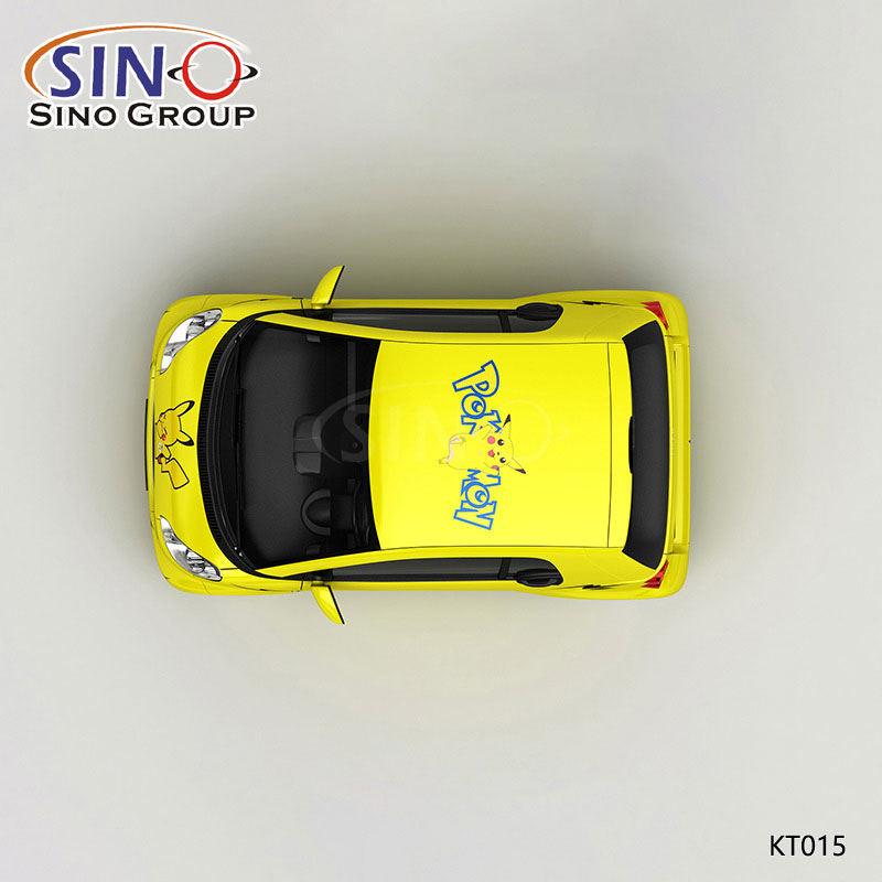 KT015 Padrão Japonês Pikachu Impressão de alta precisão Customized Car Vinyl Wrap