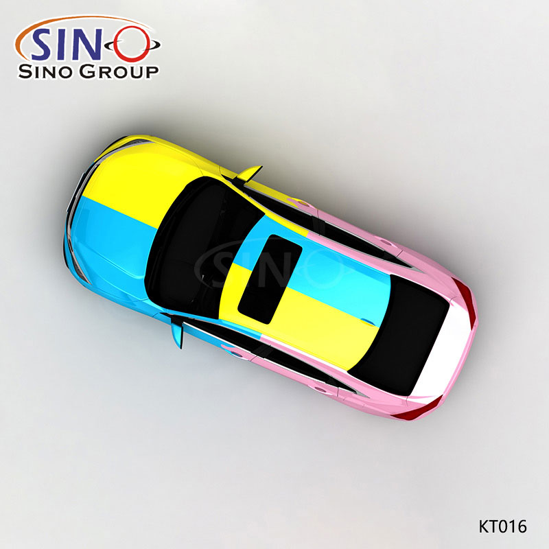 KT016 نمط ثلاثة ألوان عبقور سبونجبوب طباعة عالية الدقة الفينيل سيارة مخصصة التفاف 