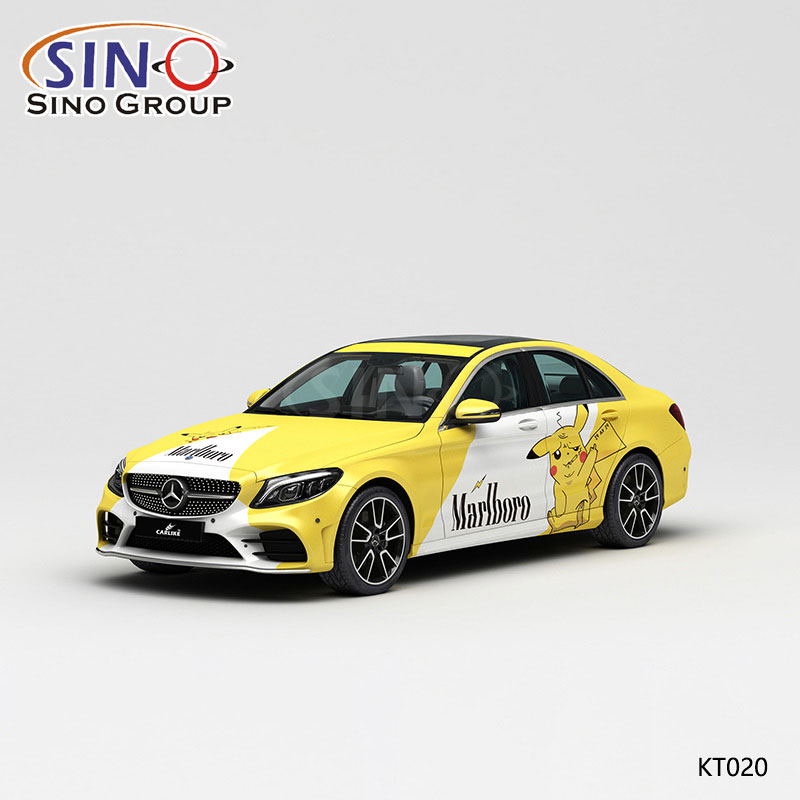 KT020 Pattern Evil Pikachu Marlboro Cigarette Paint High-precision Printing Customized Car Vinyl Wrap