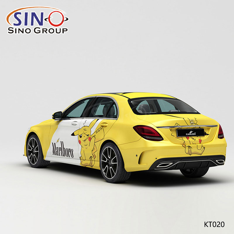 KT020 Pattern Evil Pikachu Marlboro Cigarette Paint High-precision Printing Customized Car Vinyl Wrap