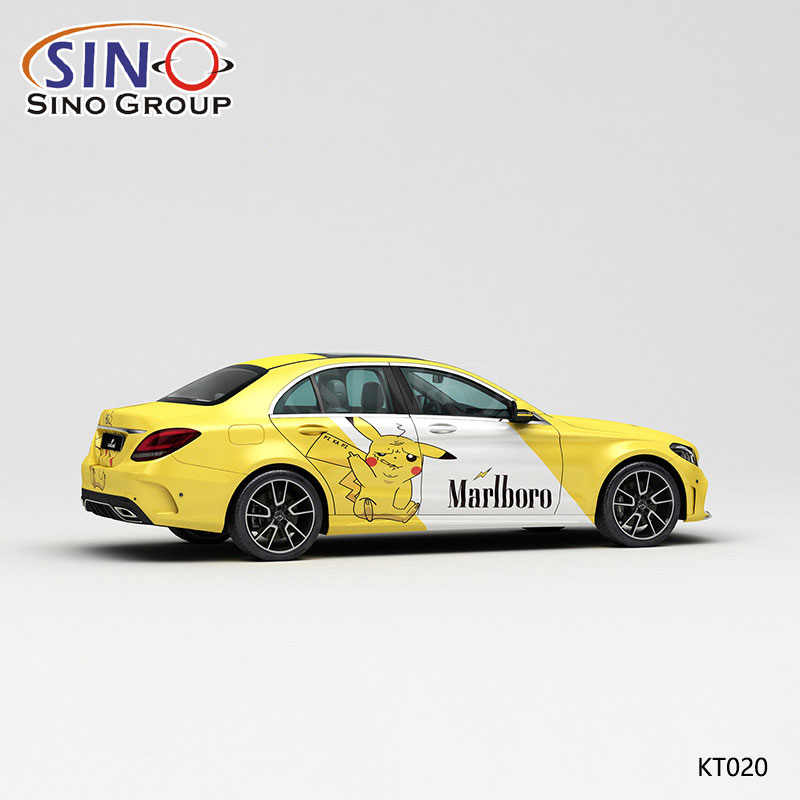 KT020 Pattern Evil Pikachu Marlboro Cigarette Paint High-precision Printing Customized Car Vinyl Wrap