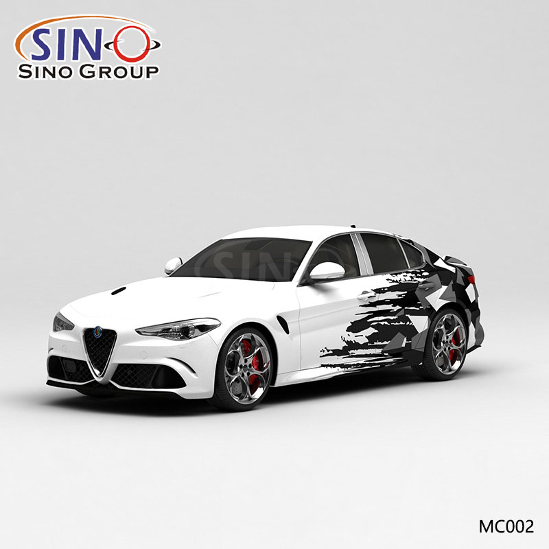 MC002 Pattern Flying Camouflage Impressão de alta precisão Customized Car Vinyl Wrap