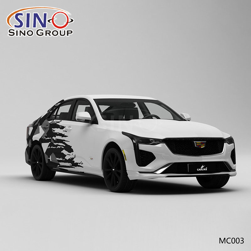 MC002 Desen Uçan Kamuflaj Yüksek Hassasiyetli Baskı Özelleştirilmiş Araba Vinil Wrap