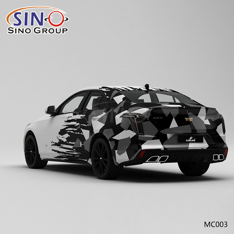 MC002 Modello Flying Camouflage Stampa ad alta precisione Personalizzato Involucro in vinile per auto