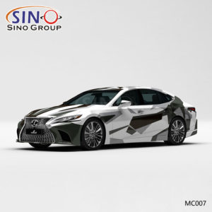MC007 Pattern Black And White Dual Camouflage High-precision Printing Customized Car Vinyl Wrap