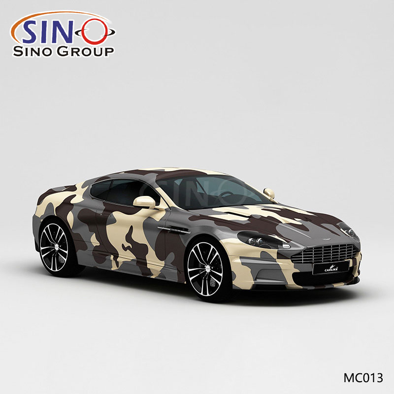 MC013 نمط تمويه صحراوي طباعة عالية الدقة غلاف فينيل مخصص للسيارة