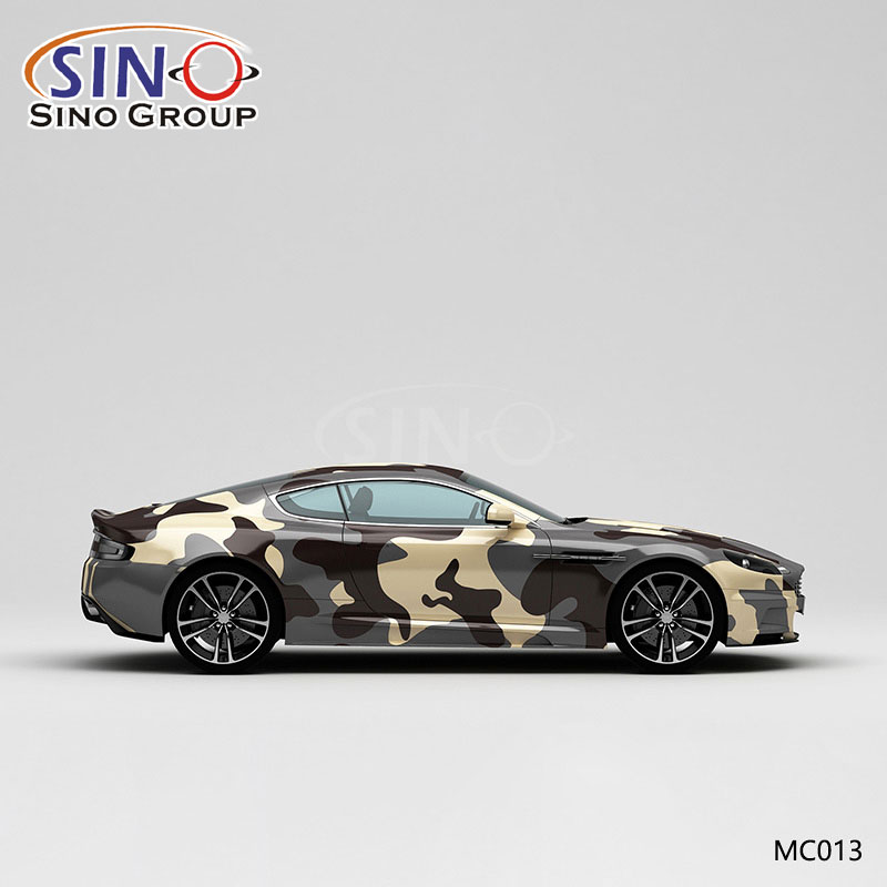 MC013 Pattern Desert Camouflage Высокоточная печать Автомобильная виниловая пленка на заказ