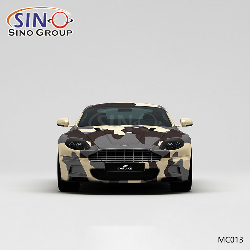 MC013-Muster Desert Camouflage Hochpräziser Druck Kundenspezifische Auto-Vinylfolie
