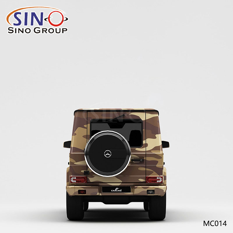 MC014 Muster Desert Camouflage Hochpräzisionsdruck Kundenspezifische Auto-Vinylfolie