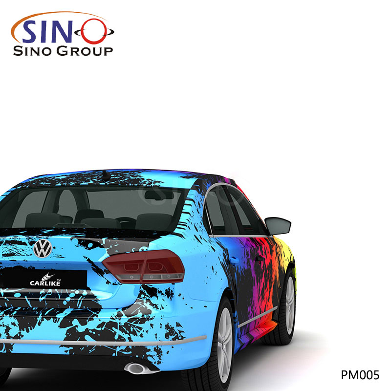 PM005 Model Renkli Splash Mürekkep Yüksek Hassasiyetli Baskı Özelleştirilmiş Araba Vinil Sargısı