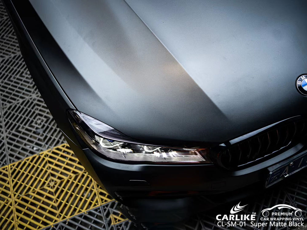 CL-SM-01 süper mat siyah vinil araba BMW için sarın tedarikçisi