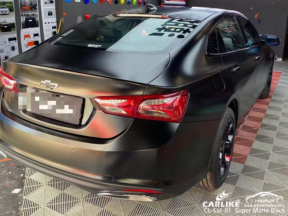 CL-SM-01 süper mat siyah vinil araç kaplama tedarikçisi CHEVROLET için