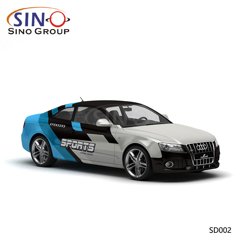 SD002 Padrão Audi S Track Impressão de alta precisão Envoltório de vinil personalizado para carro