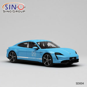 SD004 Desen Özel Gulf Oil Raceway Yüksek Hassasiyetli Baskı Özelleştirilmiş Araba Vinil Wrap