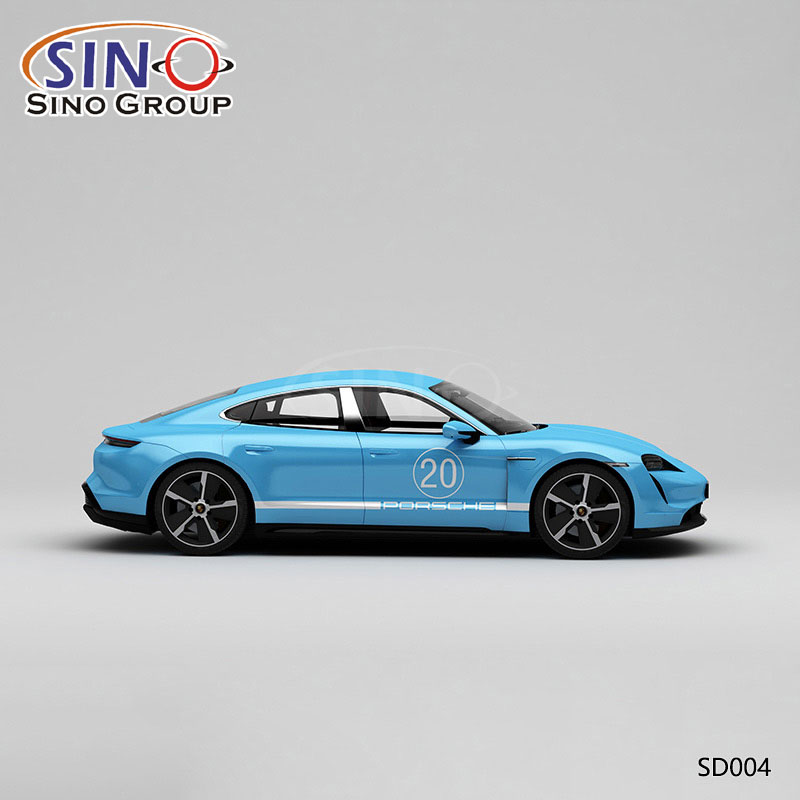 SD004 Pattern Custom Gulf Oil Raceway Yüksek Hassasiyetli Baskı Özelleştirilmiş Araba Vinil Sargısı