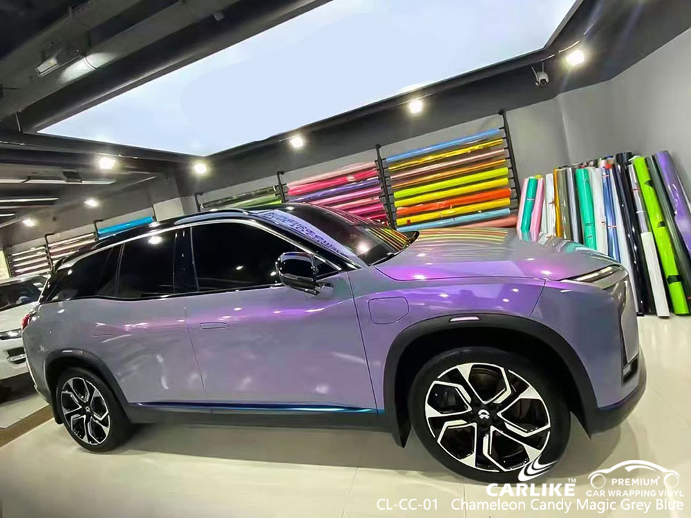 CL-CC-05 Chameleon Candy Magic Gri Mor vinil araba NIO için fabrika sarın