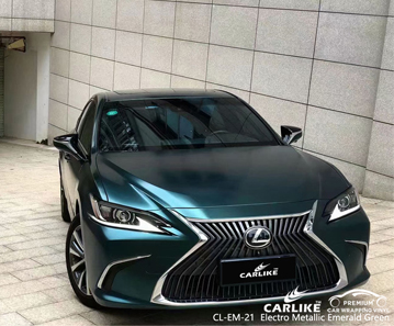 CL-EM-21 LEXUS için Elektro Metalik Zümrüt Yeşil vinil otomatik sarma tedarikçisi