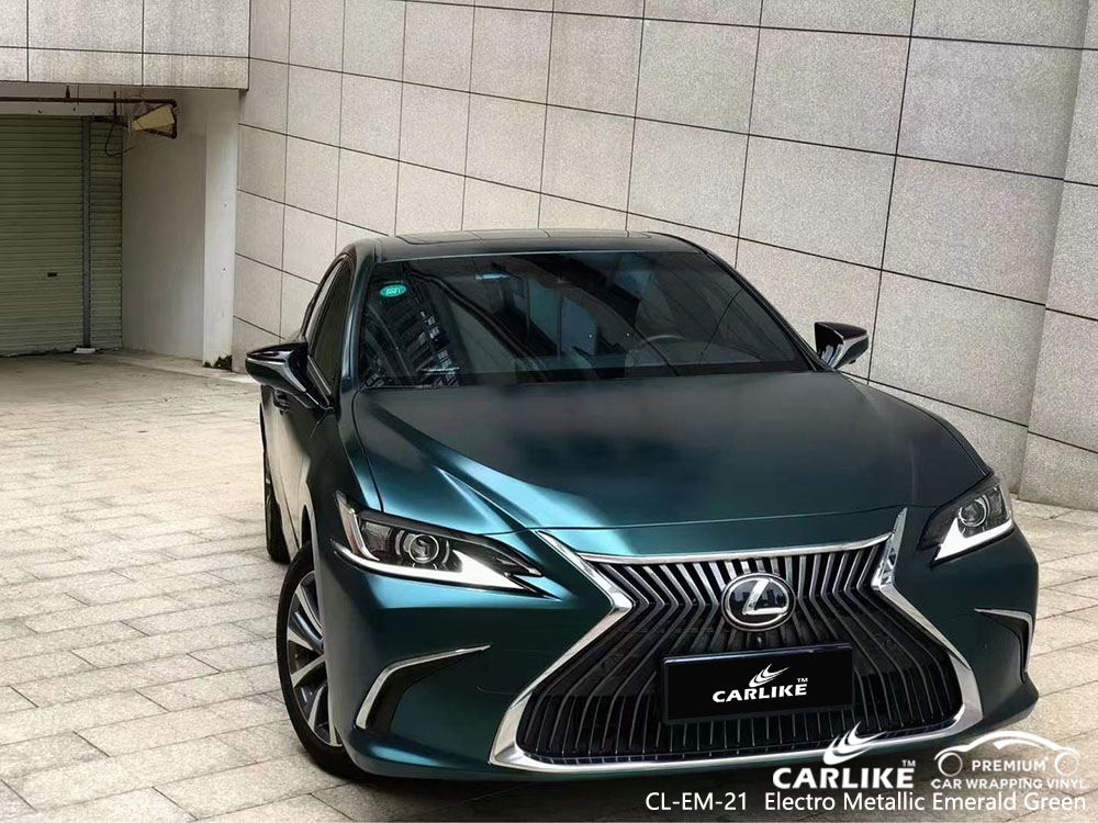 CL-EM-21 Elektro Metalik Zümrüt Yeşili vinil otomatik sarma LEXUS tedarikçisi