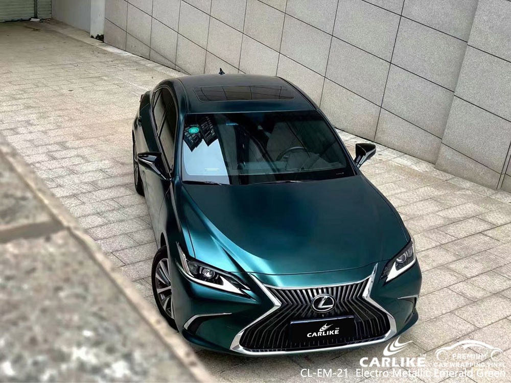 CL-EM-21 Elektro Metalik Zümrüt Yeşili vinil otomatik sarma LEXUS tedarikçisi