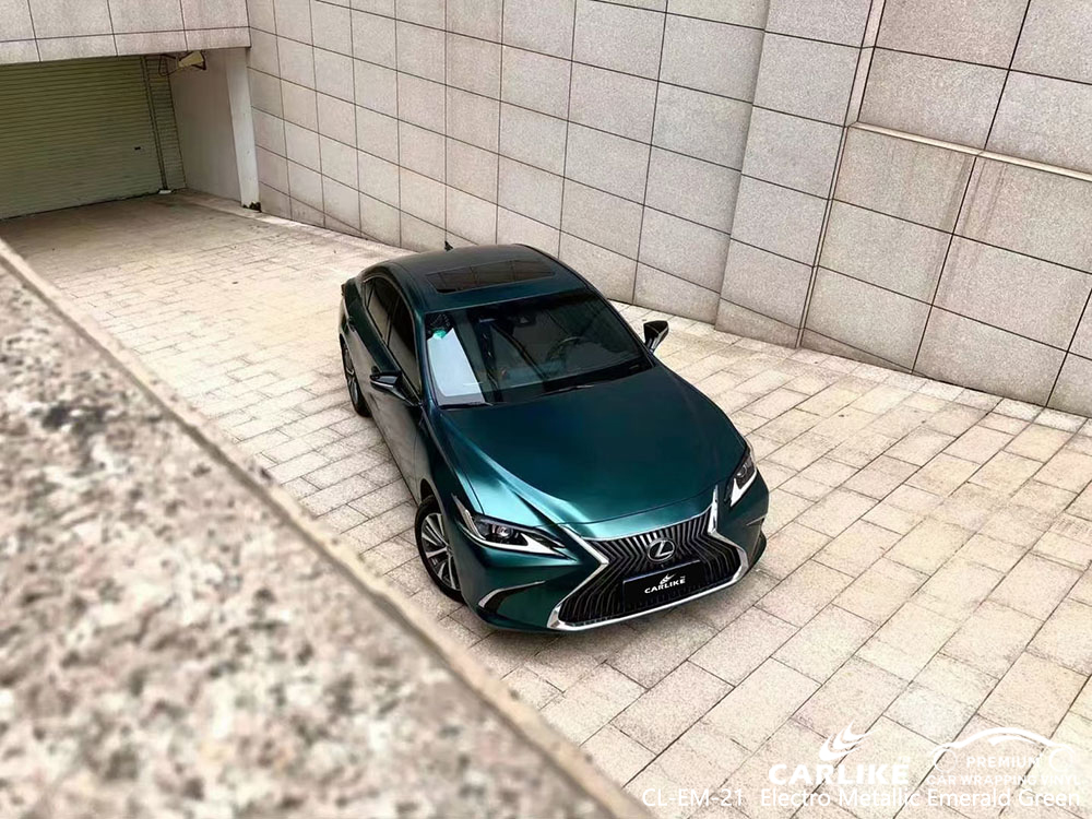 CL-EM-21 Elektro Metalik Zümrüt Yeşili vinil otomatik sarma LEXUS tedarikçisi