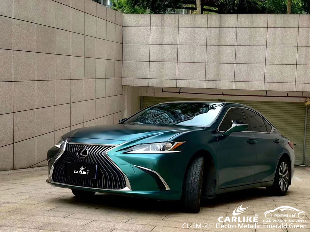 CL-EM-21 Electro Metallic Emerald Green vinyl auto wrap fournisseur pour LEXUS