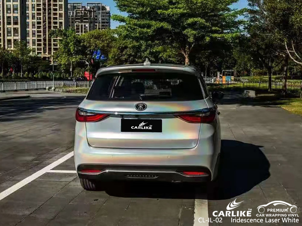 CL-IL-02 Iridescence Lazer Beyaz vinil araç kaplama üreticisi BYD için