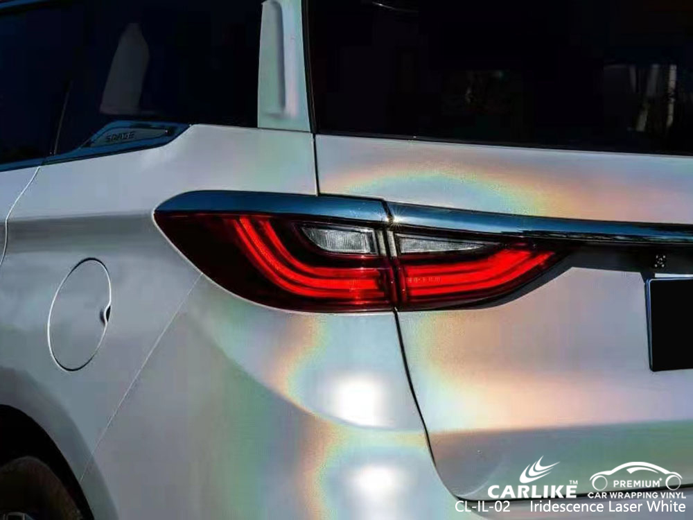 CL-IL-02 Iridescence Lazer Beyaz vinil araç kaplama üreticisi BYD için