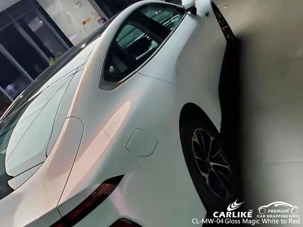 CL-MW-04 Parlak Sihirli Beyazdan Kırmızıya vinil otomatik XPEV için sarma üreticisi