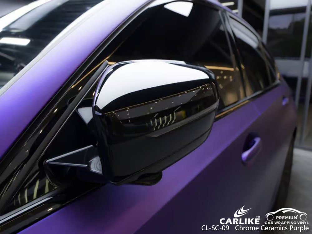 CL-SC-09 Krom Seramik Mor vinil araç kaplama fabrikası BMW için
