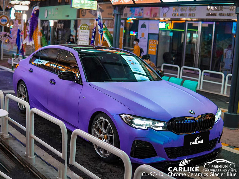 CL-FM-01 Krom Seramik Buzul Mavisi vinil otomatik sarma BMW için üretici