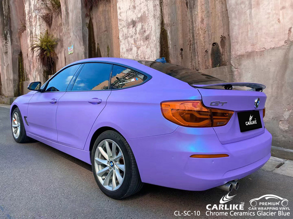 CL-FM-01 Krom Seramik Buzul Mavisi vinil otomatik sarma BMW için üretici