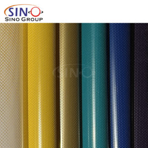 One Way Vision Perforated Vinyl Double Color Film Mesh Sticker