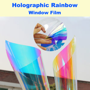 How do you make a rainbow film on windows?