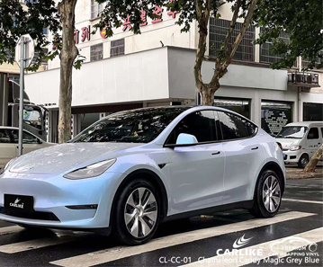 CL-CC-01 Chameleon Candy Magic Grey Blue vinyl auto wrap manufacturer for TESLA