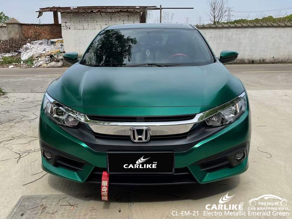CL-EM-21 Elektro Metalik Zümrüt Yeşili vinil araç kaplaması HONDA tedarikçisi