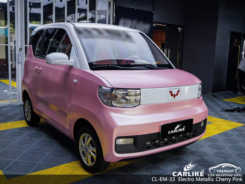 CL-EM-33 Elektro Metalik Kiraz Pembesi vinil araç kaplama WULING tedarikçisi