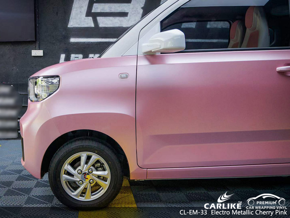 CL-EM-33 Electro Metallic Cherry Pink wrap de voiture en vinyle fournisseur pour WULING