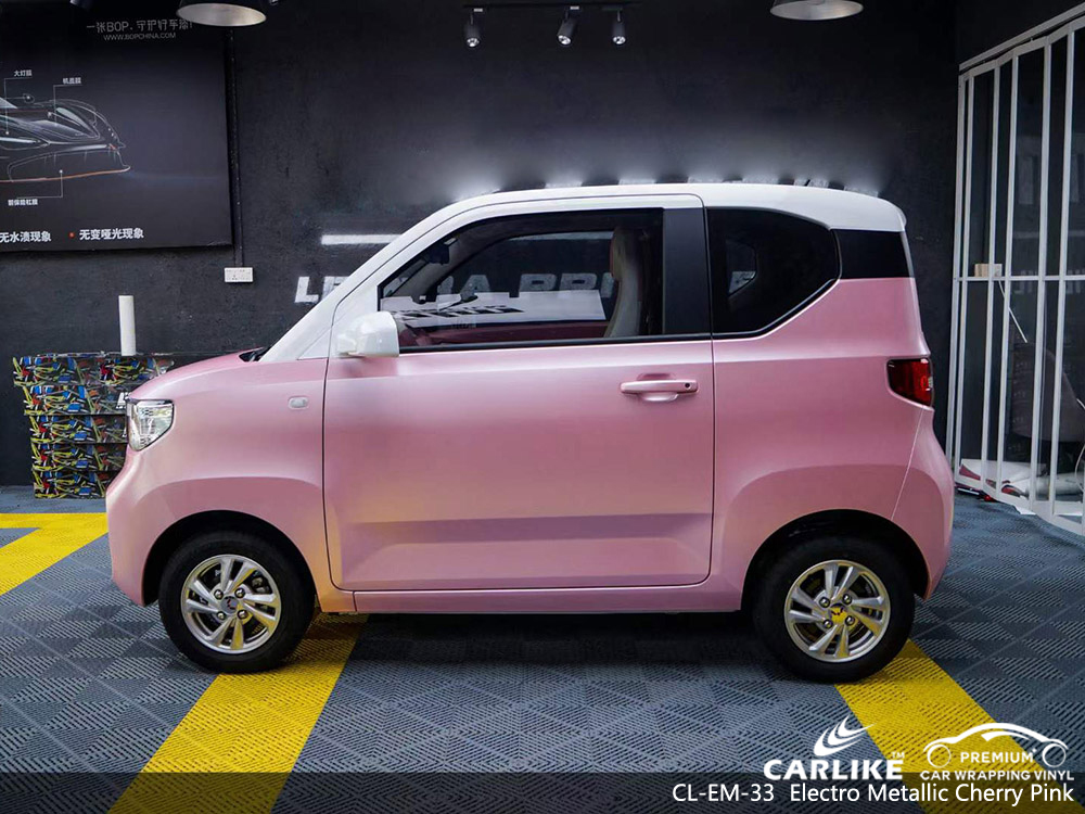 CL-EM-33 Elektro Metalik Kiraz Pembesi vinil araç kaplaması WULING tedarikçisi