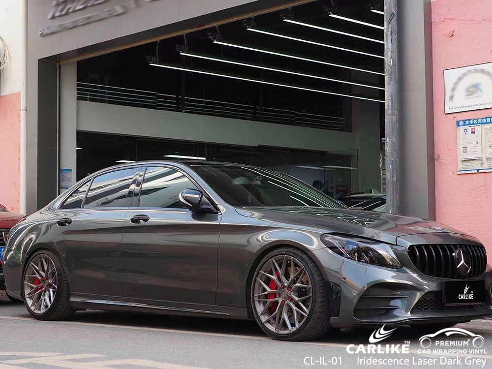 CL-IL-01 Rotulación de vehículo de vinilo Iridescence Laser Dark Gray proveedor de MERCEDES-BENZ