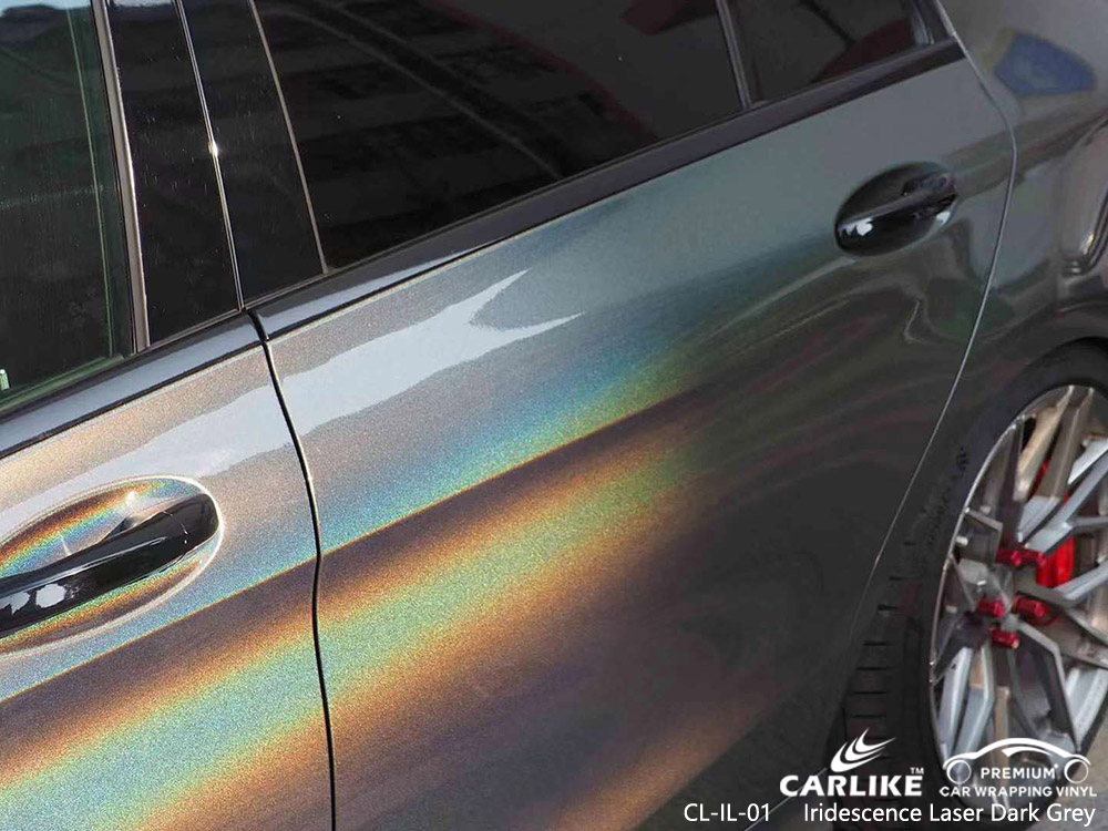 CL-IL-01 Iridescence Laser Dark Grey Fahrzeugfolierung aus Vinyl Lieferant für MERCEDES-BENZ