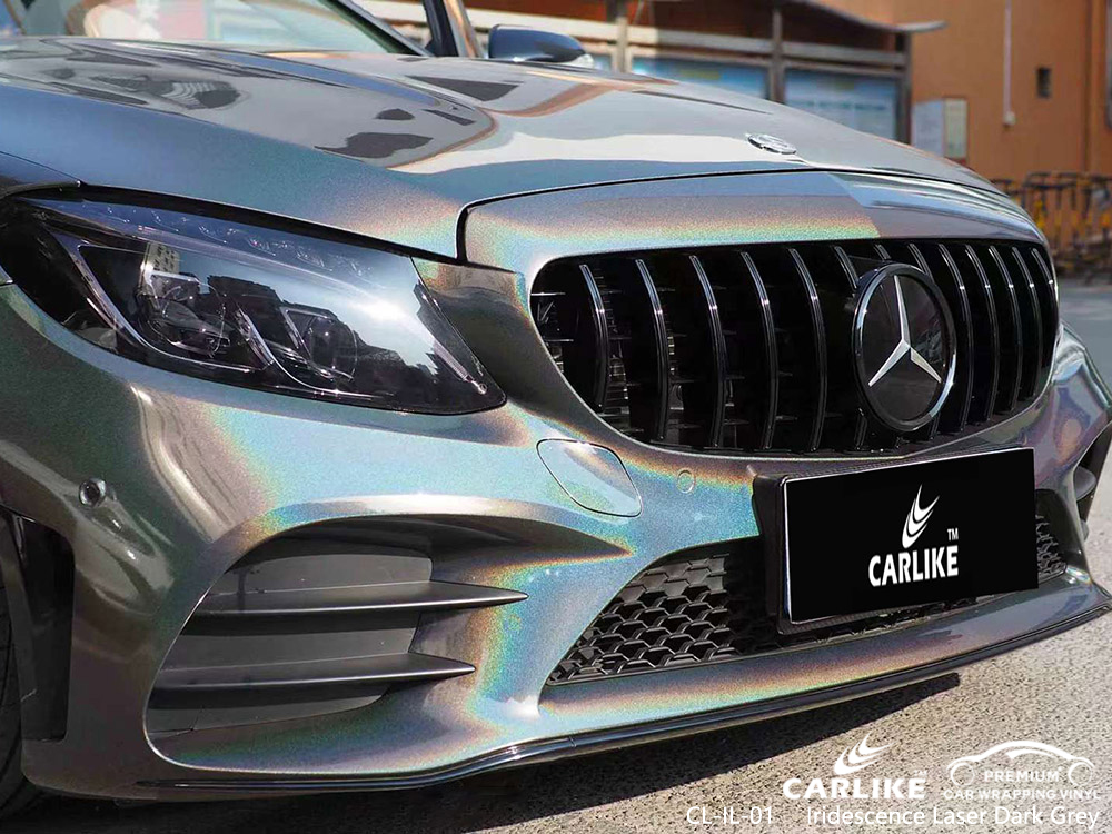 CL-IL-01 Iridescence Laser Dark Grey Fahrzeugfolierung aus Vinyl Lieferant für MERCEDES-BENZ