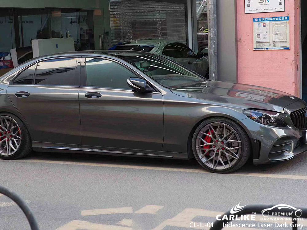 CL-IL-01 Rotulación de vehículo de vinilo Iridescence Laser Dark Gray proveedor de MERCEDES-BENZ